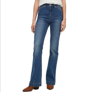 Gap High Rise Flare Leg Medium Hendrix Wash Stretch Denim Jean Size 4